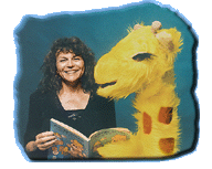 Sharon with Giraffe